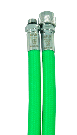 MIFLEX Xtreme braided GREEN Jacket hoses
